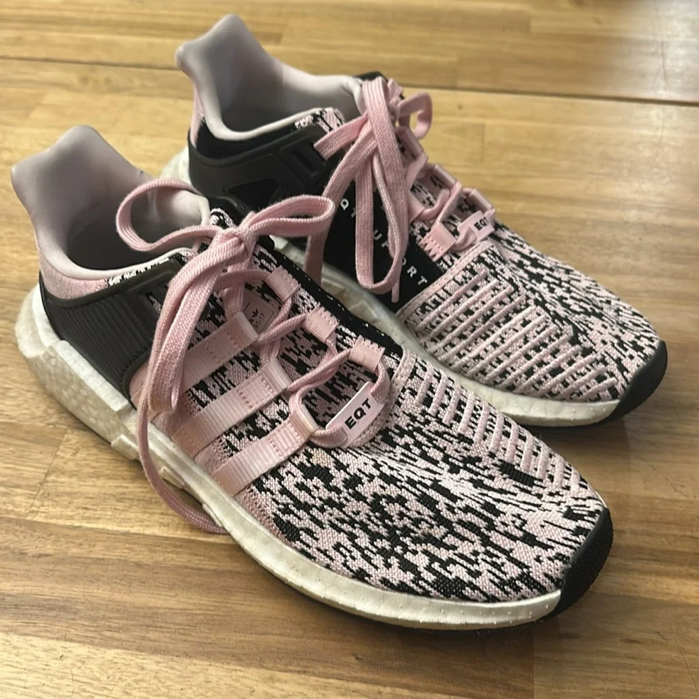 ADIDAS EQT SUPPORT pink glitch sneakers